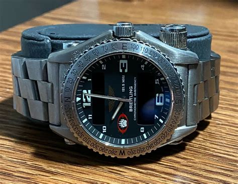 breitling emergency watch face|blackwater Breitling watch for sale.